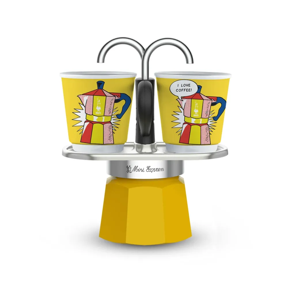 Bialetti Set Mini Express R Lichtenstein + 2 Šoljice
