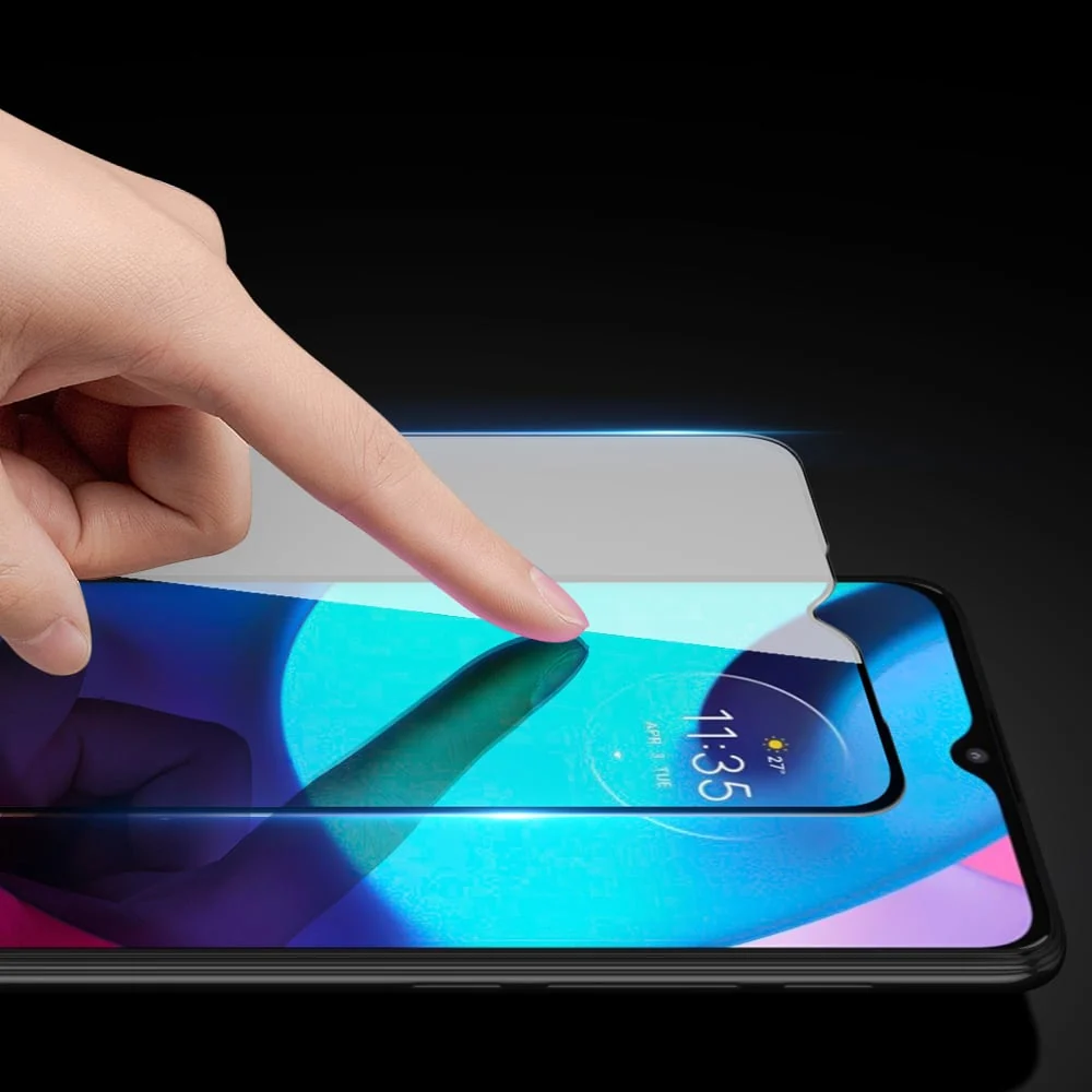 Dux Ducis 10D Tempered Glass 9H kaljeno staklo preko cijelog zaslona s okvirom Motorola Moto E20 crna