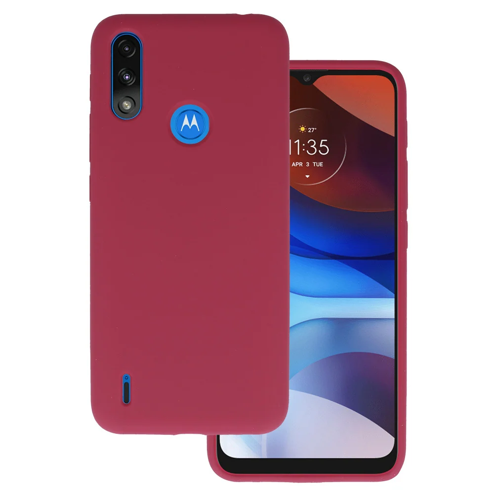 Silikonska Lite maskica za Motorola Moto E7 Power/E7i Power bordo