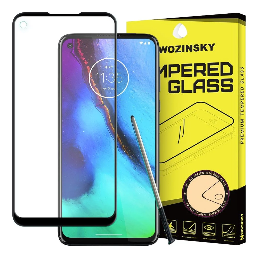 Kaljeno staklo zaštitnik zaslona s kućištem okvira za Motorola Moto G Stylus / Motorola Moto G Pro