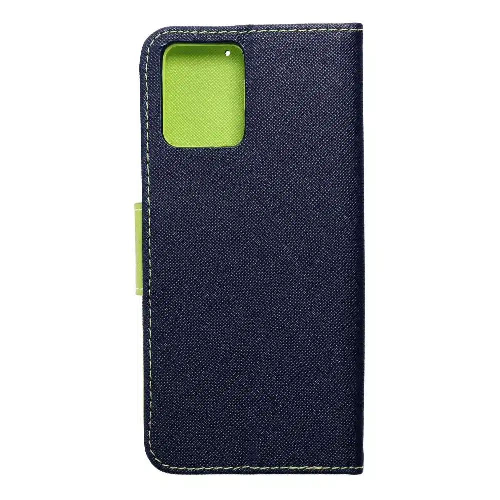 Fancy Book futrola za MOTOROLA MOTO G14 mornarsko plava / limeta