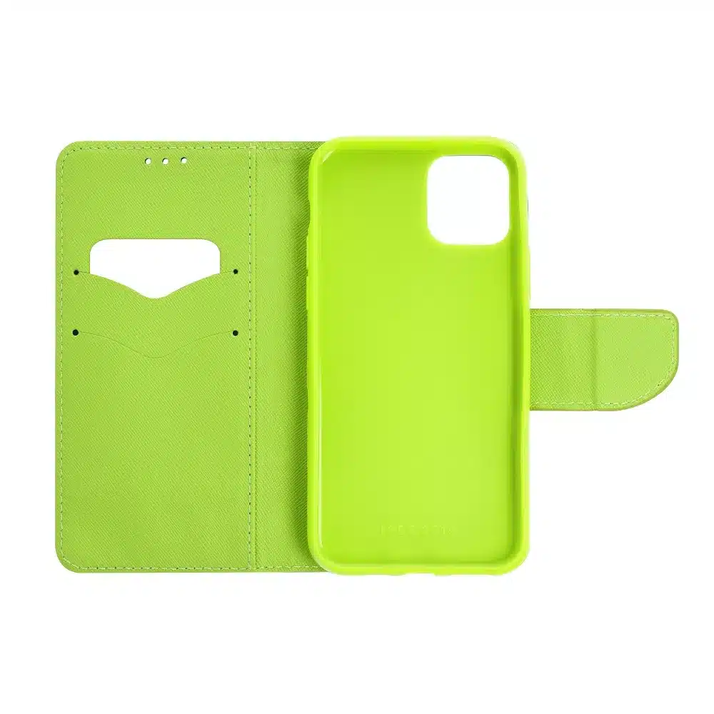 Fancy Book futrola za MOTOROLA MOTO G14 mornarsko plava / limeta