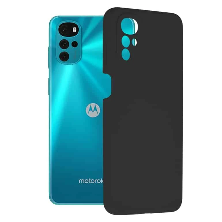 Techsuit Soft Edge Silicone maska za Motorola Moto G22 crna