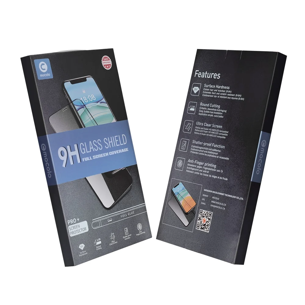 MOCOLO - 2.5D zakrivljeno potpuno ljepljivo staklo - Motorola G51 5G - crno