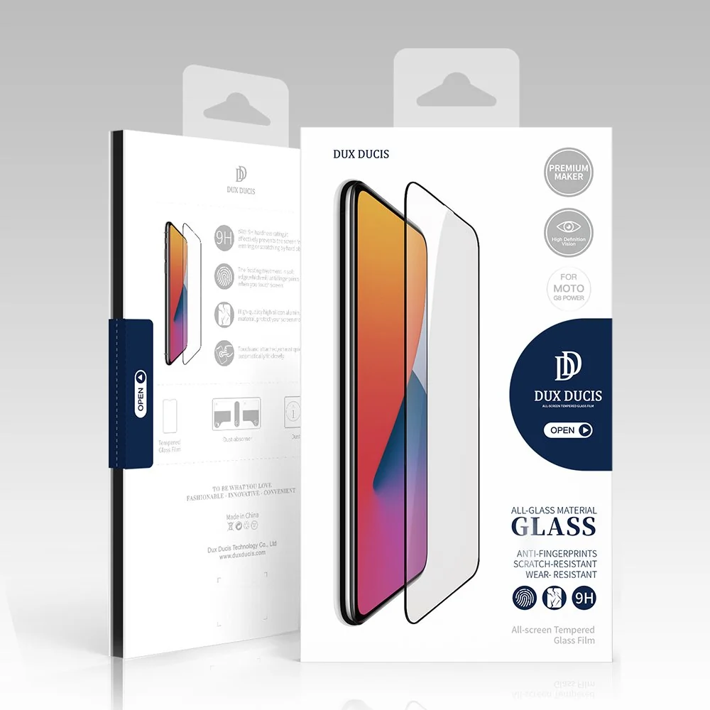 Dux Ducis 9D zaštitno staklo puna pokrivenost s okvirom za Motorola Moto G8 Power