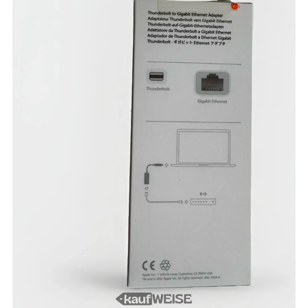 Apple Thunderbolt na Gigabit Ethernet adapter A1433 - Original