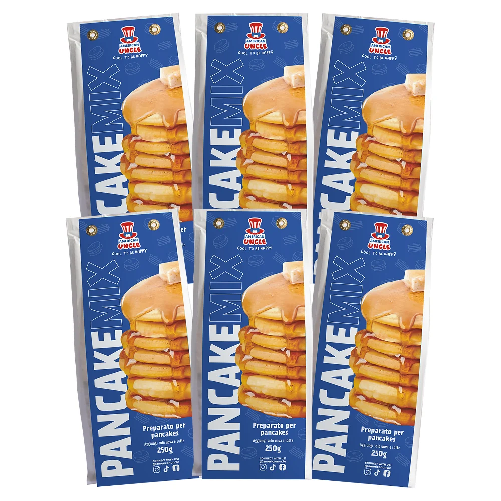 6x American Uncle Priprema za palačinke, 6 priprema za 10 palačinki svaka od 250g