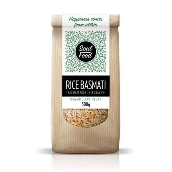 BIO Basmati integralna riž Soul Food 500g