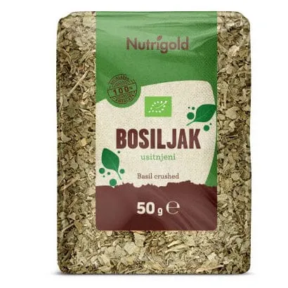 BIO Bosiljak sjeckani 50g Nutrigold