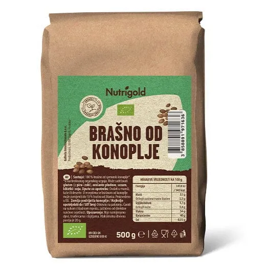 BIO Brašno od konoplje 500g Nutrigold