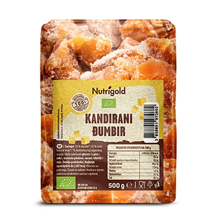 BIO Kandirani đumbir 500g Nutrigold