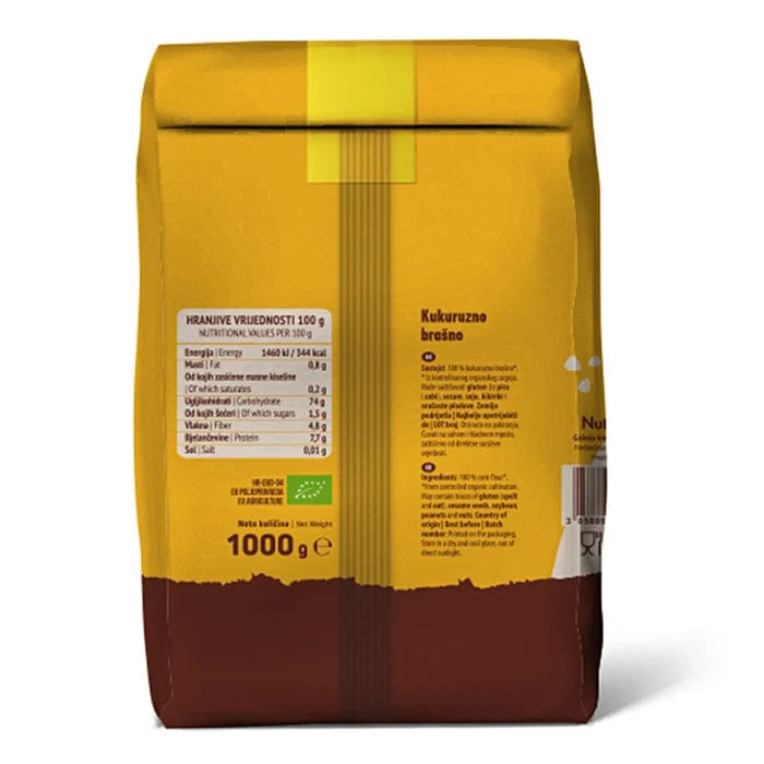 BIO Kukuruzno brašno 1kg Nutrigold