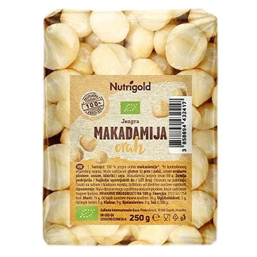 BIO Makadamija orah Nutrigold 250g
