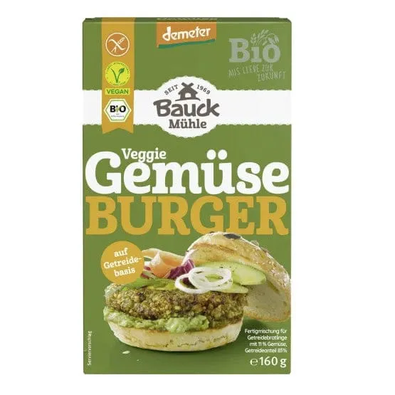 BIO Mješavina za burger s povrćem Bauck Hof 160 g