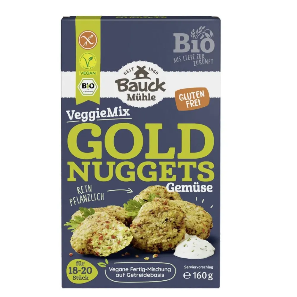BIO Mješavina veggie mix gold nuggets Bauck Hof 160g