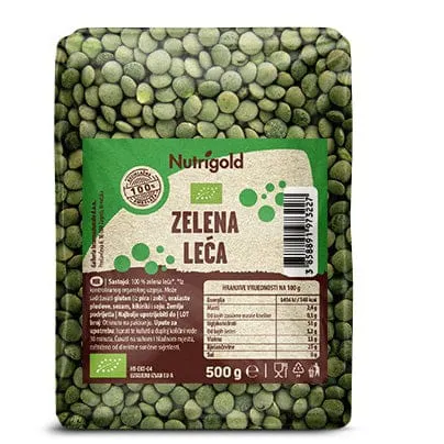 BIO Zelena leć 500g Nutrigold