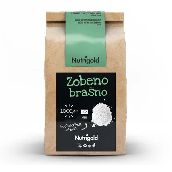 BIO Zobeno brašno 1kg Nutrigold
