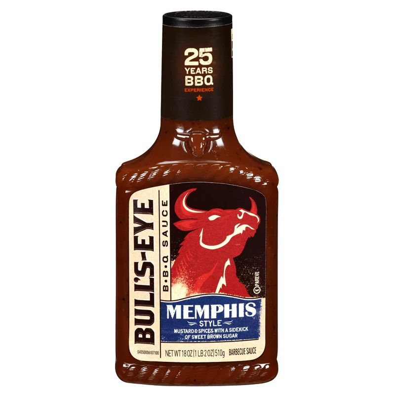 Bull's-Eye B.B.Q Sauce Memphis, umak za roštilj s aromom senfa od 510g