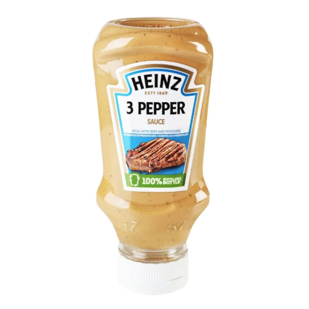 Heinz 3 Pepper Sauce, kremasti umak od crnog, bijelog i zelenog papra od 220g