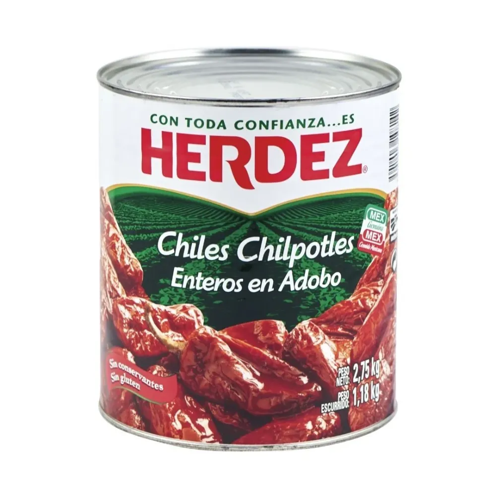 Herdez Chiles Chipotles Enteros en Adobo, ljuti punjeni čili papričice u kremastom umaku od 215g