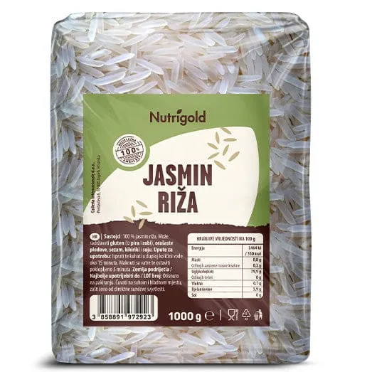 Jasmin riž 1kg Nutrigold