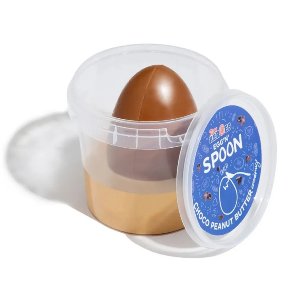 New Heroes Egg'n'Spoon Choco Peanut Butter Creamy, čokoladna krema i maslac od kikirikija s čokoladnim jajetom
