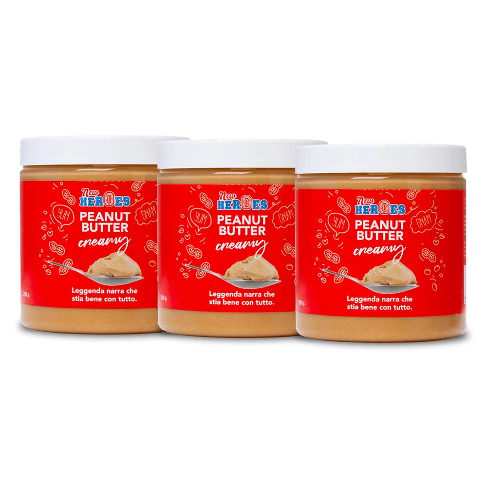 3x New Heroes Peanut Butter Creamy, maslac od kikirikija 250g