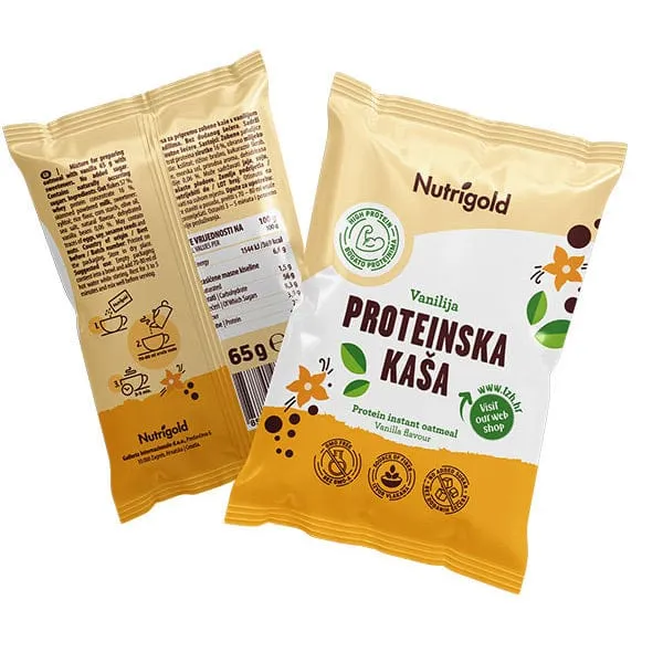 Proteinska kaš Vanilija 65g Nutrigold