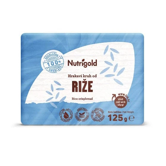 Riž kruh Hrskavi 125g Nutrigold