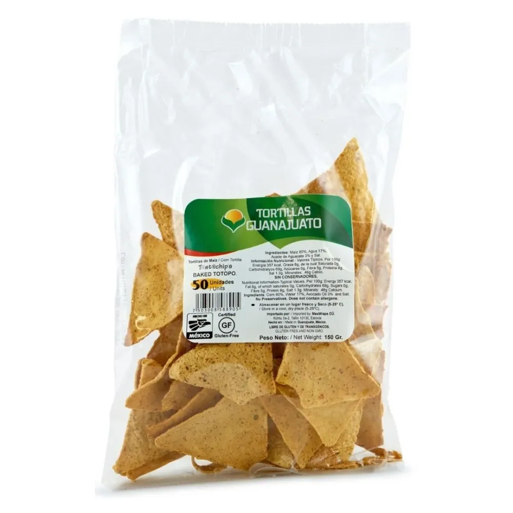 Tortillas Guanajuato, tortilje od kukuruza od 150g