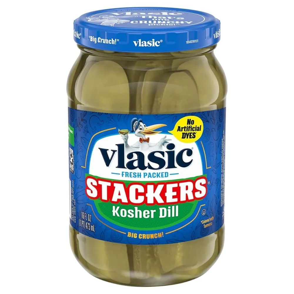 Vlasic Dill Kosher Stackers, kiseli krastavci od 473ml