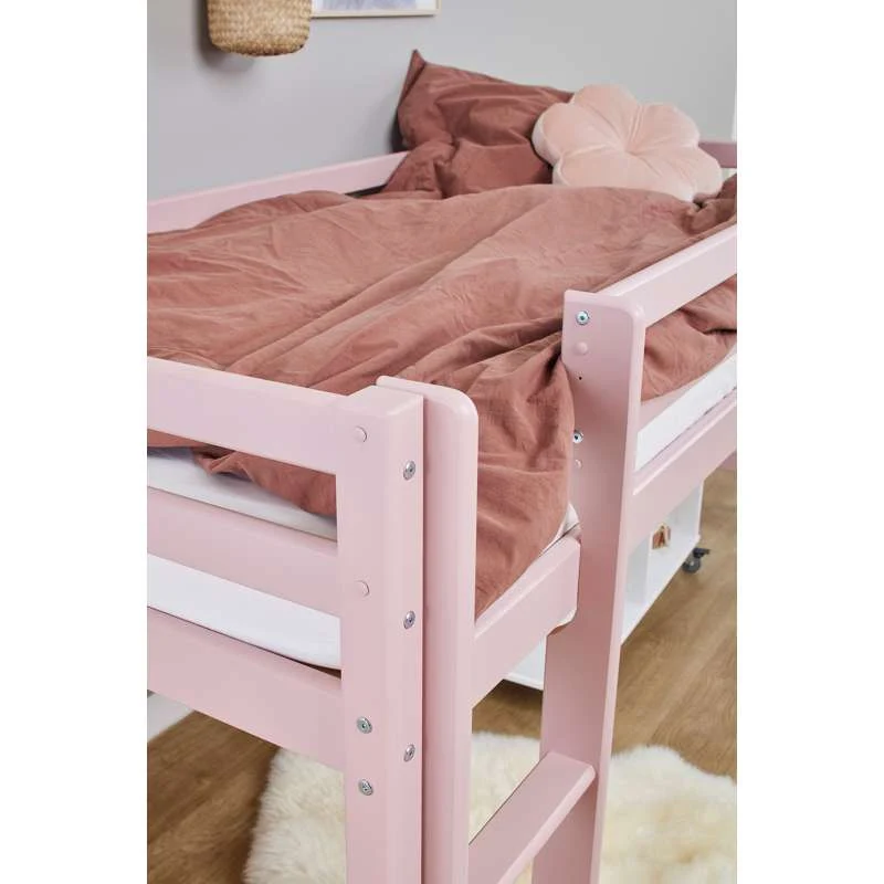 Hoppekids ECO Dream - My Color Poluvisoki Krevet - 90x200 cm. - Bleda Ružičasta