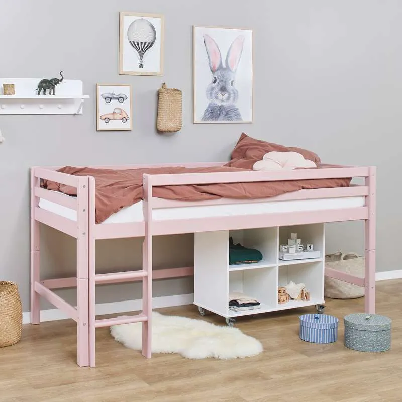 Hoppekids ECO Dream - My Color Poluvisoki Krevet - 90x200 cm. - Bleda Ružičasta