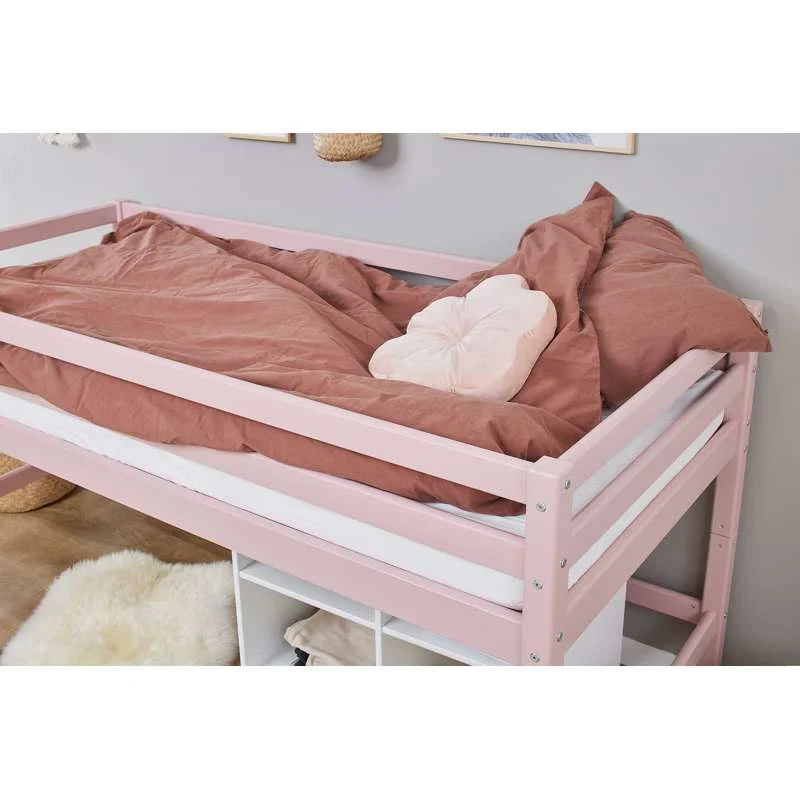 Hoppekids ECO Dream - My Color Poluvisoki Krevet - 90x200 cm. - Bleda Ružičasta