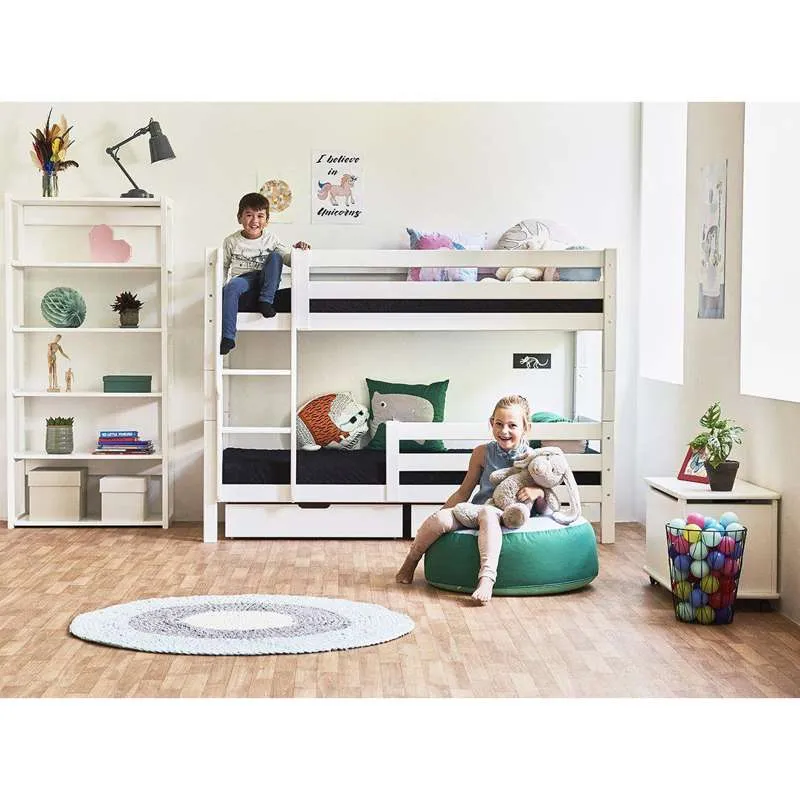 Hoppekids ECO Ekskluzivan - Lige Stige til Køjeseng - Hvid
