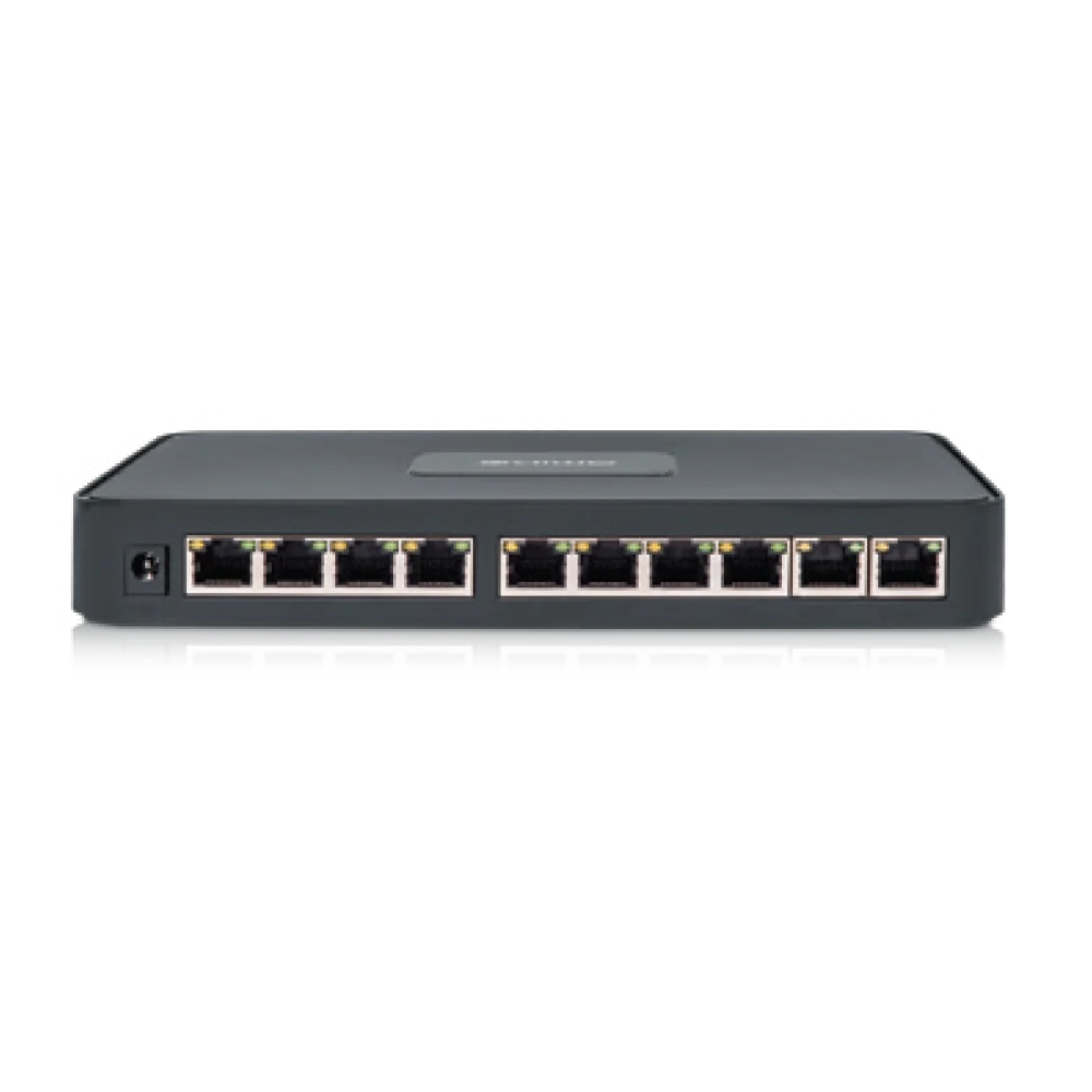 Amiko Home PoE mrežni switch, 10 port RJ-45, 8 PoE, rack ugradnja - POE SWITCH 8CH+2