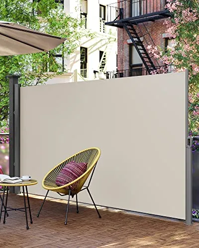 Bočna tenda, na izvlačenje, 200 × 400 cm, bež