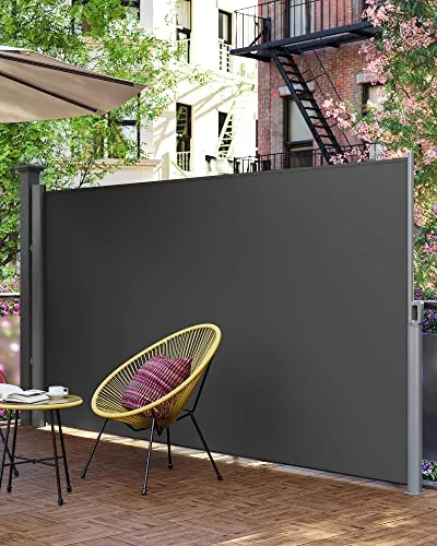 Bočni suncobran, izvlačni, 160 x 300 cm, antracit