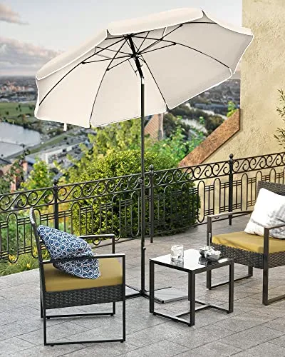 suncobran 200 cm, UPF 50+ zaštita, nagibni, bez postolja, bež