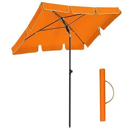 Trokutasti balkon suncobran 2 x 1,25 m, UPF 50+ zaštita, postolje nije uključeno, narančasti