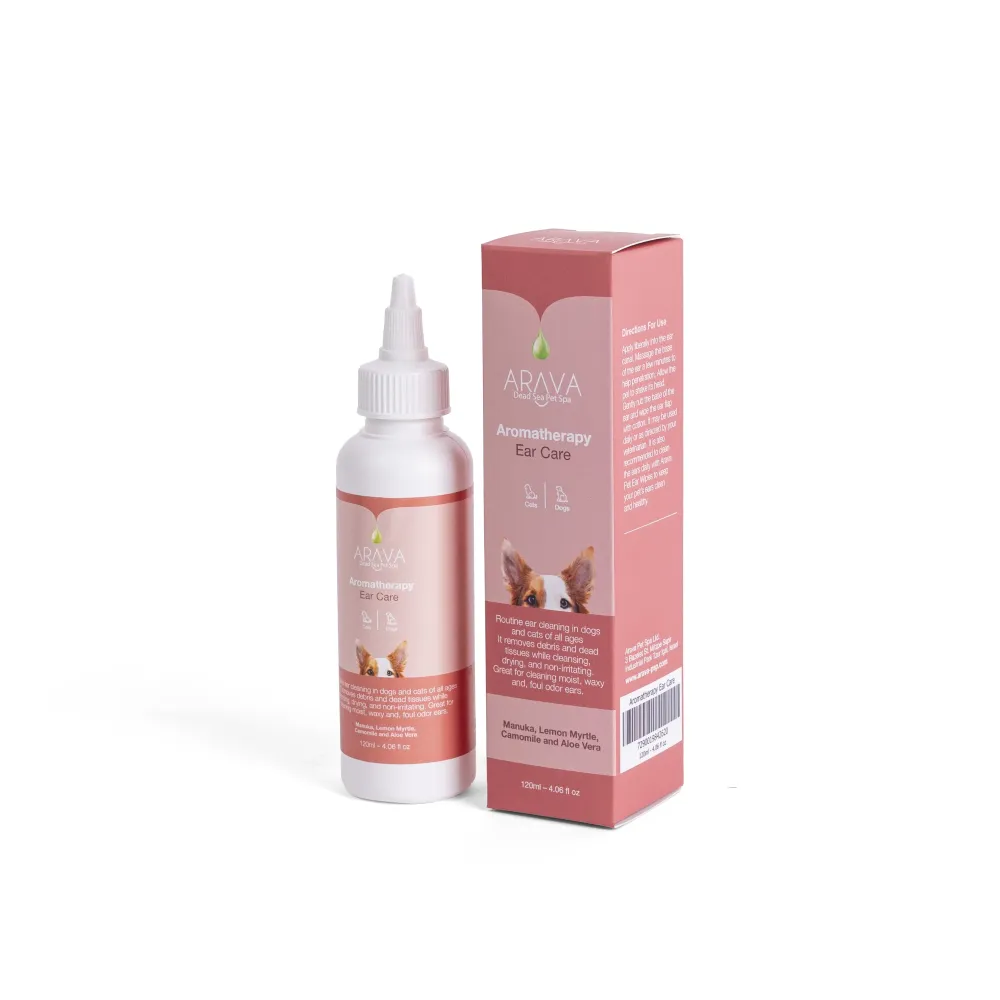 ARAVA Aromatherapy Ear Care, tekućina za čišćenje uha pasa i mačaka, 120ml