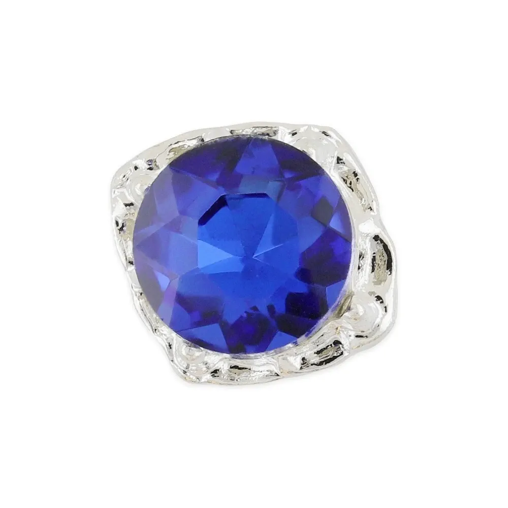 Lonac od 10 privjesaka - srebrni trapezoid i safir