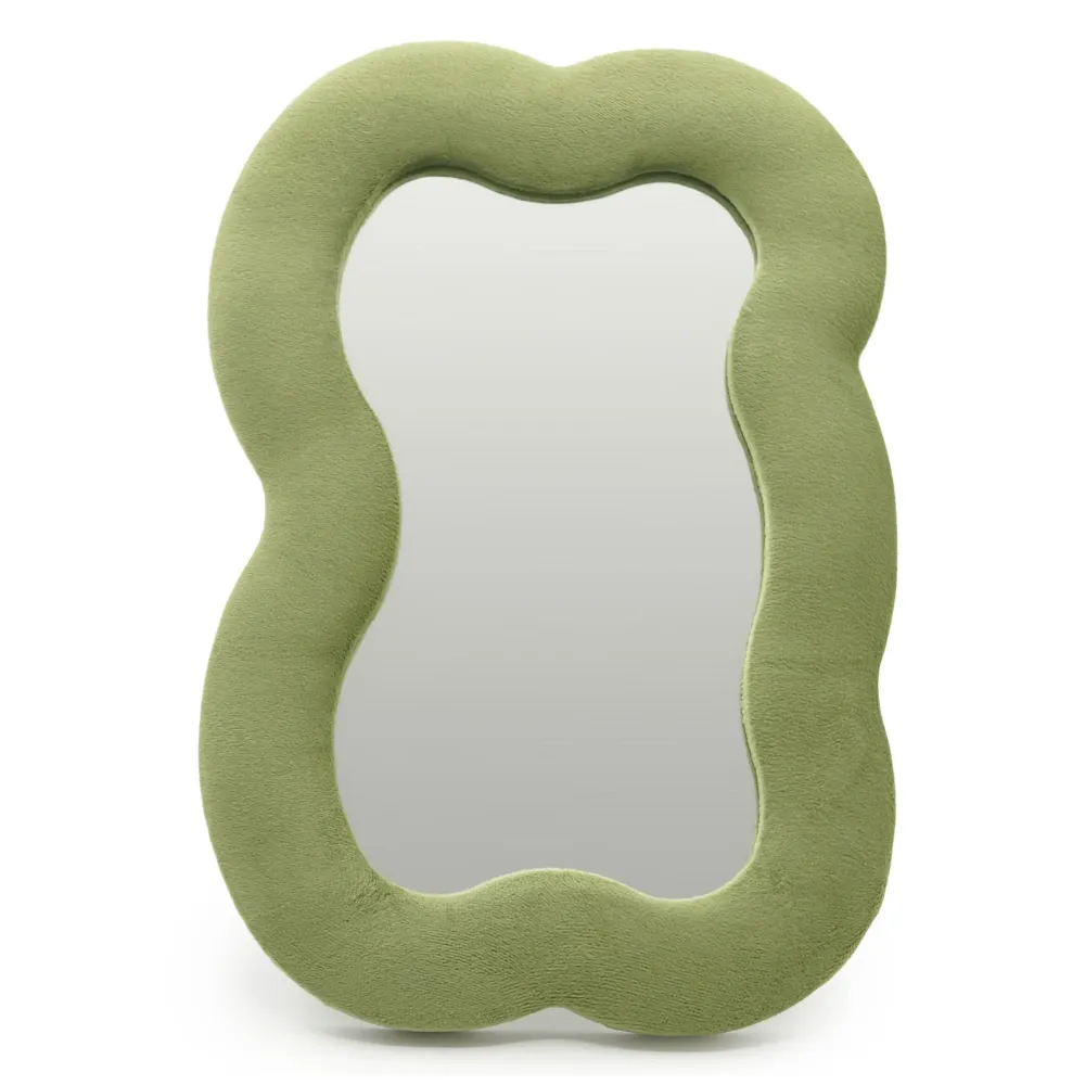 Meko valovito ogledalo – Veliki oblak – Mahovina zelena (33,4x23,5x2,3 cm)