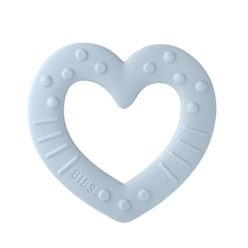 BIBS Igraj - Baby Bitie Ogrlica - Srce - Baby Plava