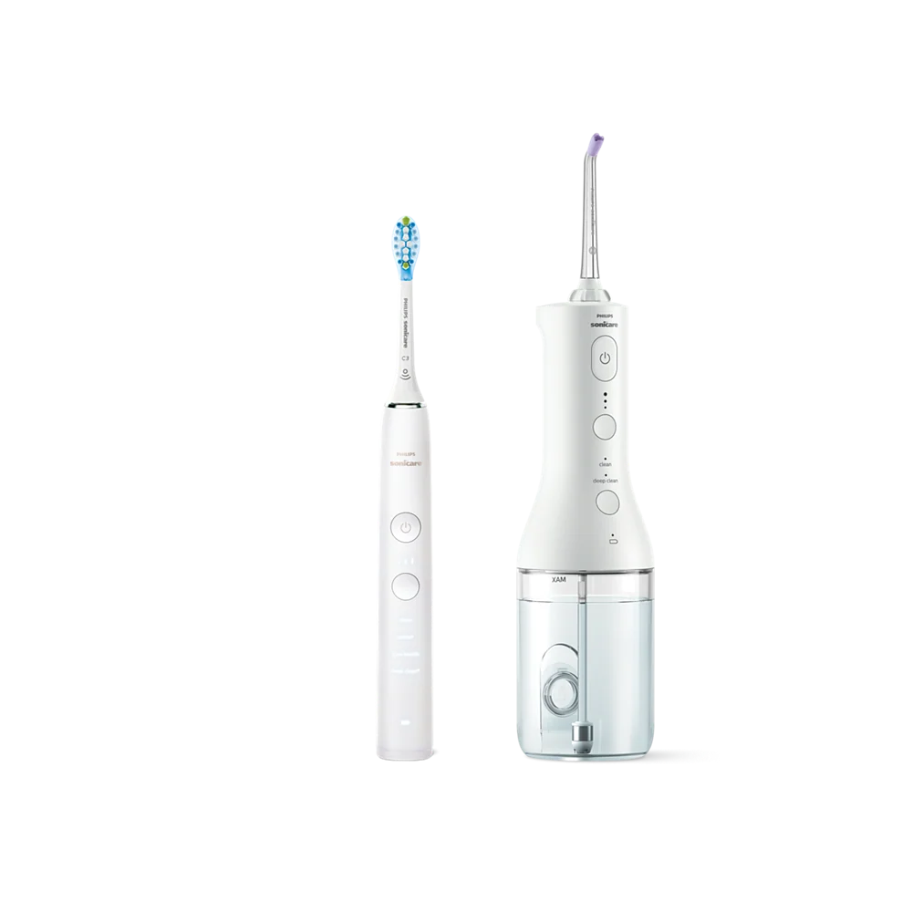 Philips Sonicare Power Flosser serije 3000 + električna četkica Diamond Clean serije 9000 HX3886/41