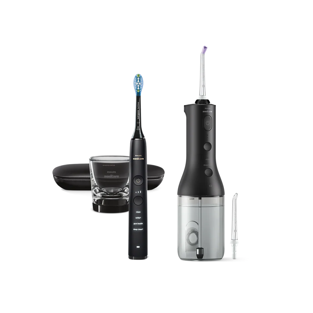 Philips Sonicare Power Flosser serije 3000 + električna četkica Diamond Clean serije 9000 HX3886/43