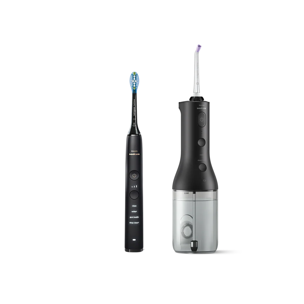 Philips Sonicare Power Flosser serije 3000 + električna četkica Diamond Clean serije 9000 HX3886/43