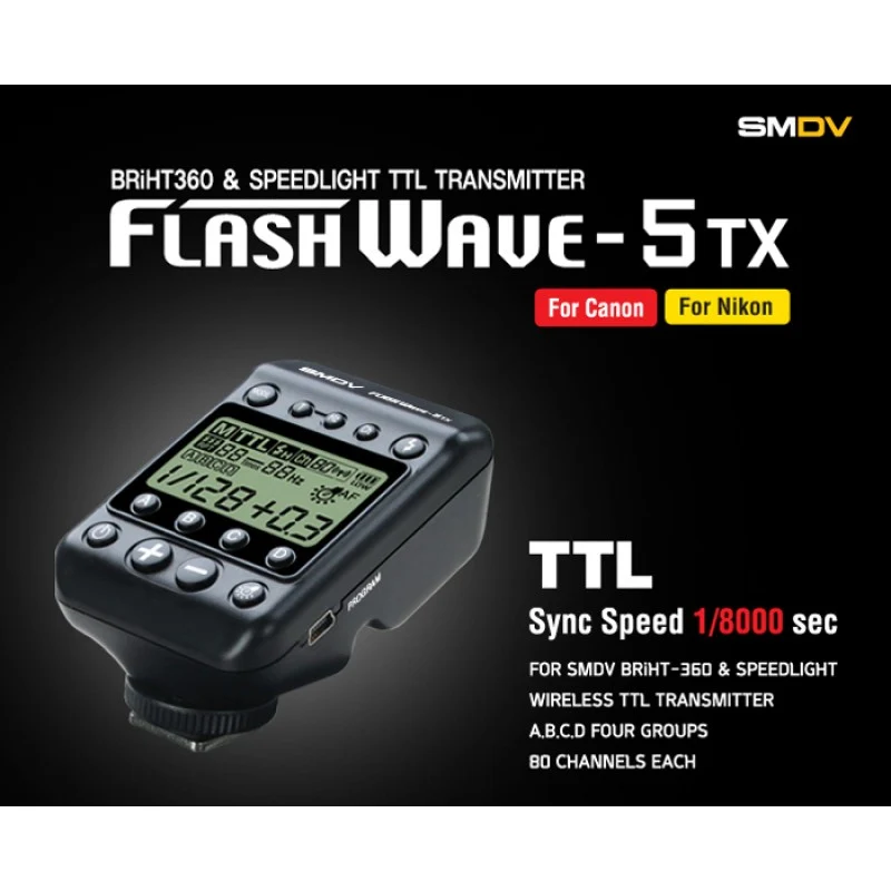 SMDV FlashWave-5TX TTL radio okidač / Fuji
