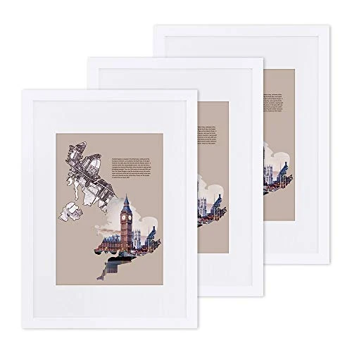 Set okvira za slike, 3 komada, za A3 format, bez držč, bijeli