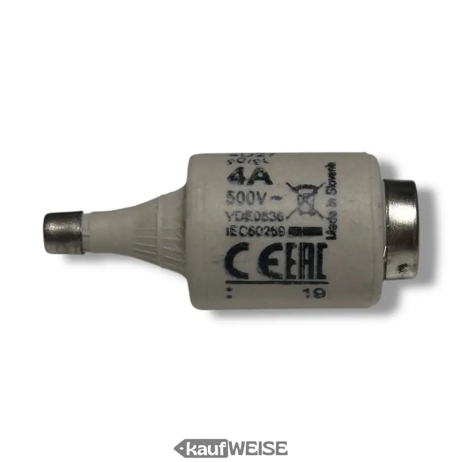 Eaton 4D27 osigurač 4A 500V (pakiranje od 5 komada) | DII E27, sporo pregorijevajući (gG/gL)